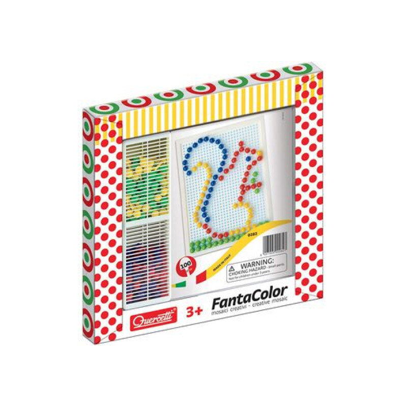 Mosaiik Quercetti "Fantacolor" 100D.10, 0282 Li цена и информация | Arendavad mänguasjad | kaup24.ee