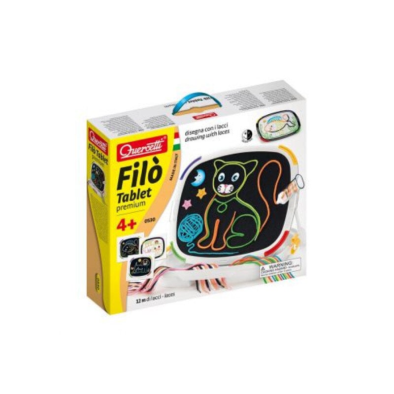 Quercetti Näputöö: nööridega joonistamine Filo Tablet Premium, 0530 Li hind ja info | Arendavad mänguasjad | kaup24.ee