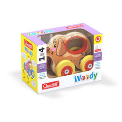 Puidust mänguasi ratastel "Koer" Quercetti, 0745 Li hind ja info | Imikute mänguasjad | kaup24.ee