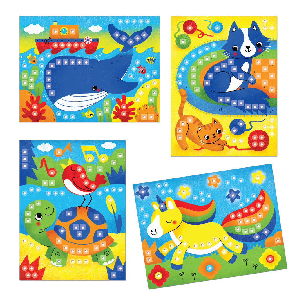 Mosaiik Quercetti Fantacolor Cards "Loomad", 00862 Li цена и информация | Arendavad mänguasjad | kaup24.ee