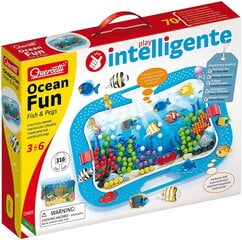 Мозаика Quercetti "Nature Funr" Fish & Pegs, 0969 Li цена и информация | Развивающие игрушки и игры | kaup24.ee