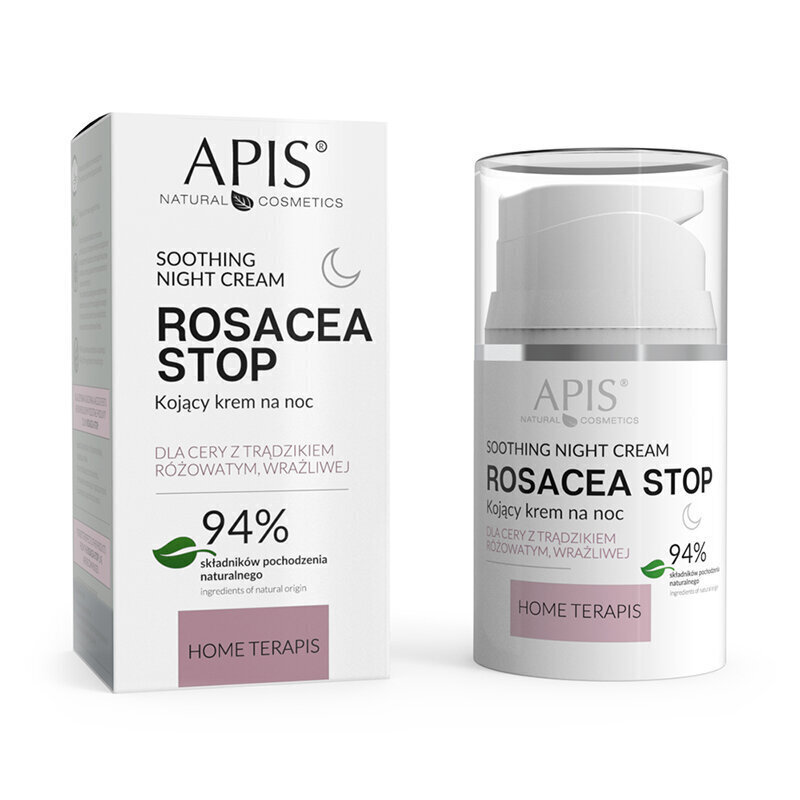 Rahustav öökreem Apis Rosacea-Stop Home Terapis, 50 ml hind ja info | Näokreemid | kaup24.ee