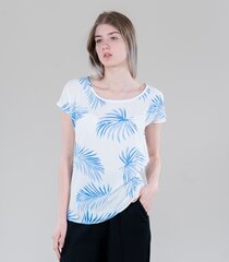 Женская футболка Hailys FARINA5247*01, белая/голубая 4063942792903 цена и информация | Женские футболки | kaup24.ee