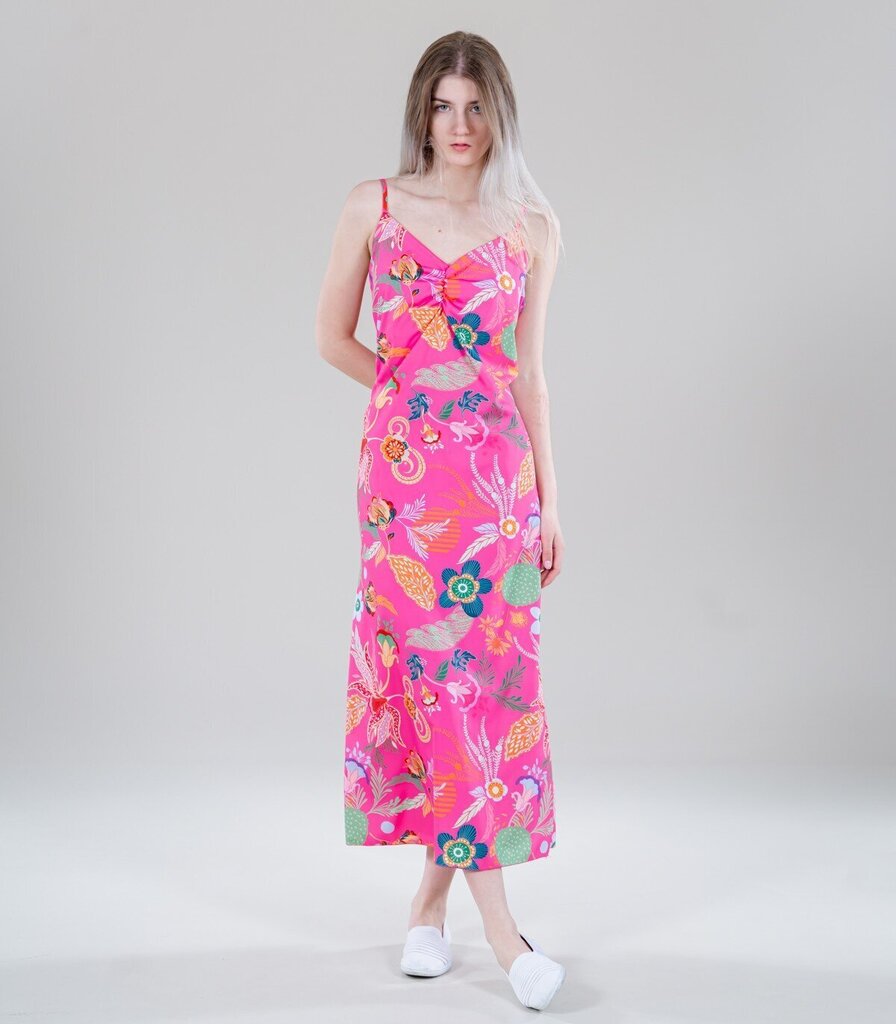 Naiste kleit Hailys Salina0781*01, roosa/roheline 4067218058823 цена и информация | Kleidid | kaup24.ee