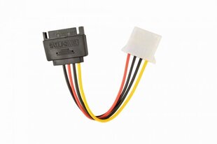 Kaabel Amberin Sata - Molex, 15 cm цена и информация | Кабели и провода | kaup24.ee