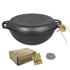 Wok malmkaanega pann, 12 l цена и информация | Посуда для приготовления пищи | kaup24.ee