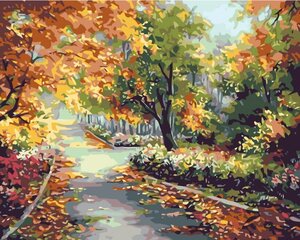 Maalid numbrite järgi "Autumn in the park 1" 40 x 50 G KTMK-47012 hind ja info | Maalid numbri järgi | kaup24.ee