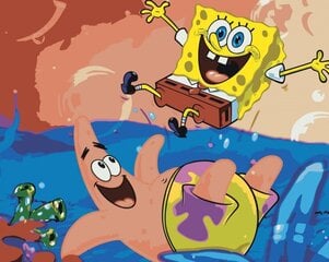 Maalid numbrite järgi "Spongebob Squarepants " 40 x 50 G Z-NA130 цена и информация | Живопись по номерам | kaup24.ee