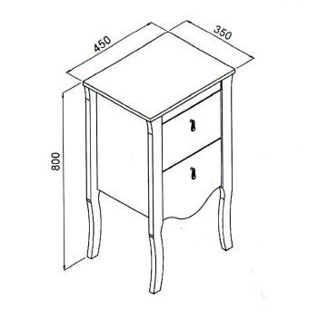 Stiliseeritud naturaalsest puidust mööblikomplekt COMAD vannituppa 60 cm Elisabeth цена и информация | Vannitoa komplektid | kaup24.ee