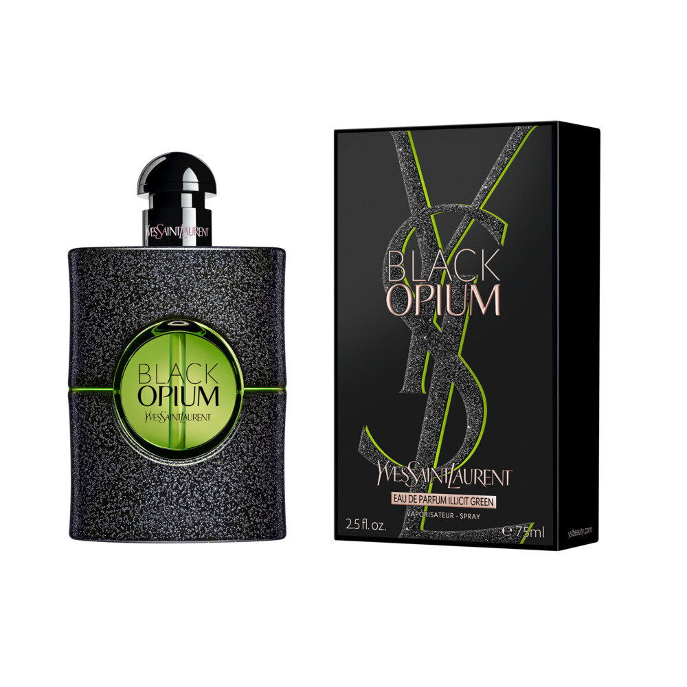 Parfüümvesi Yves Saint Laurent Black Opium Illicit Green EDP naistele, 75 ml hind ja info | Naiste parfüümid | kaup24.ee