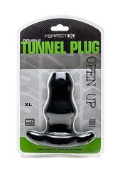 Анальная пробка PERFECT FIT DOUBLE TUNNEL PLUG XL LARGE - BLACK цена и информация | Анальные игрушки | kaup24.ee