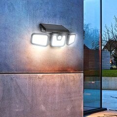 Veekindel välilamp päikesepaneelide ja liikumisanduriga 100 LED-i цена и информация | Уличное освещение | kaup24.ee