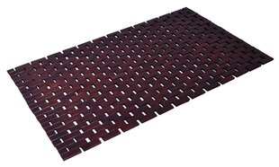 Бамбуковый коврик для ванной 50x80 см ALBA темно-коричневый цена и информация | Аксессуары для ванной комнаты | kaup24.ee