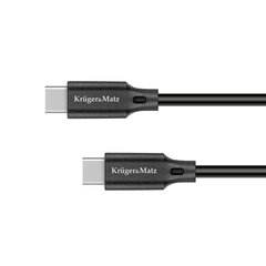 Кабель USB, type C - USB type C, 100 W, 2,5 m, Kruger&Matz Basic цена и информация | Кабели и провода | kaup24.ee