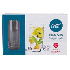 DIAMOND KLAAS 350ML 6 TK. цена и информация | Стаканы, фужеры, кувшины | kaup24.ee