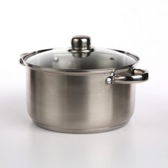 FABIO ROOSTEvabast TERASEST POT 4,7L. 22cm KLAASKAATSEGA цена и информация | Кастрюли, скороварки | kaup24.ee