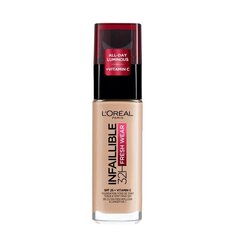 Jumestuskreem L'Oreal Paris Infaillible 32H Fresh Wear, 30 ml, 30 Rose Pearl hind ja info | Jumestuskreemid, puudrid | kaup24.ee