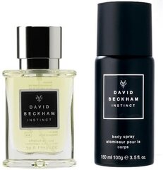 Komplekt David Beckham Instinct: EDT meestele + spreideodorant 150 ml цена и информация | Мужские духи | kaup24.ee