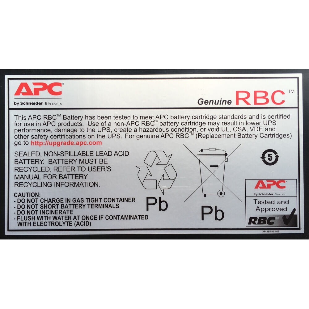 APC REPLACEMENT BATTERY #47 цена и информация | Sülearvuti akud | kaup24.ee