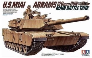 Tamiya - U.S. M1A1 Abrams, 1/35, 35156 цена и информация | Конструкторы и кубики | kaup24.ee