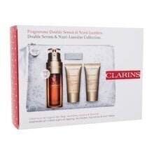 Komplekt Clarins Nutri Lumière: päevakreem, 15 ml + öökreem, 15 ml + näoseerum, 50 ml + kosmeetikakott hind ja info | Näoõlid, seerumid | kaup24.ee