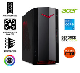 Acer Nitro 50 i5-11400 32GB 512GB SSD GTX1050 Ti Windows 10 цена и информация | Стационарные компьютеры | kaup24.ee