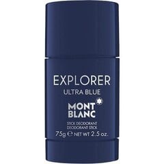 Мужской дезодорант-карандаш Mont Blanc Explorer Ultra Blue 75 г цена и информация | Парфюмированная косметика для мужчин | kaup24.ee