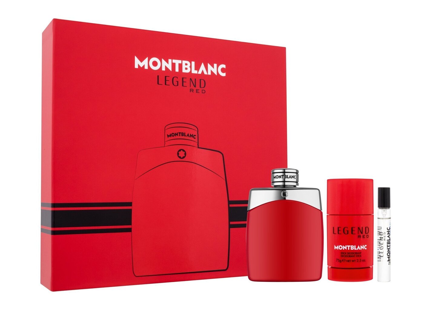 Komplekt Mont Blanc Legend Red meestele: parfüümvesi EDP 100 + 7.5 ml + pulkdeodorant 75 g цена и информация | Meeste parfüümid | kaup24.ee