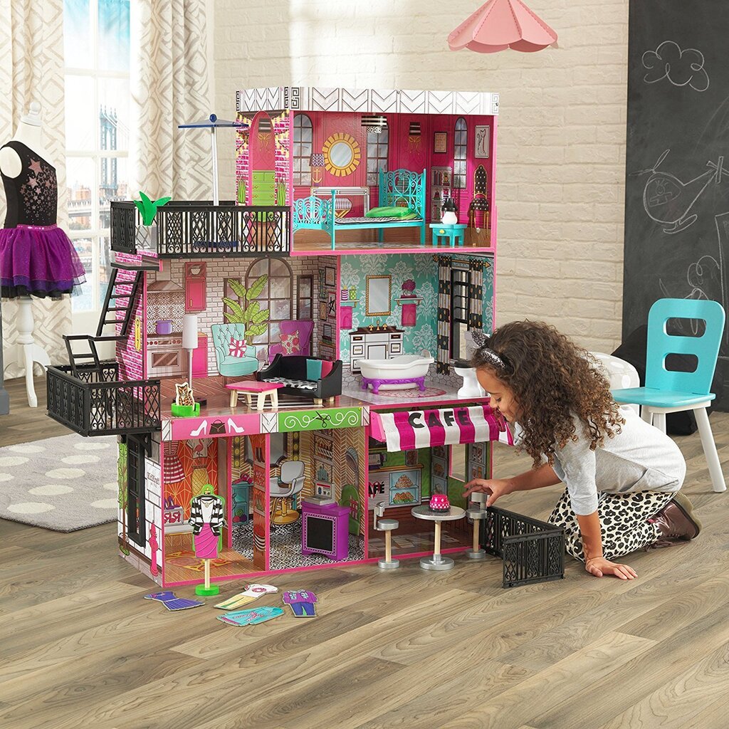 KidKraft nukumaja Brooklyn цена и информация | Tüdrukute mänguasjad | kaup24.ee