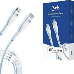 USB kaabel 3mk Hyper Silicone Cable Lightning 20W 1m hind ja info | Mobiiltelefonide kaablid | kaup24.ee