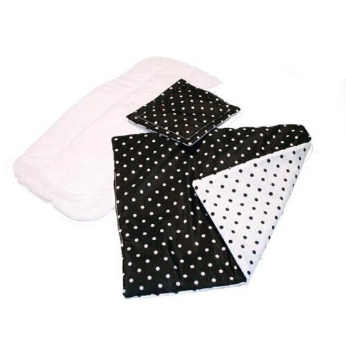 Brio - Bed Set For Brio Combi Black With White Dots / from Assort hind ja info | Tüdrukute mänguasjad | kaup24.ee