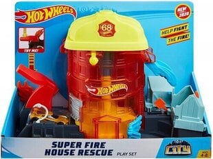 Mattel - Hot Wheels Super Fire House Rescuet / from Assort цена и информация | Игрушки для мальчиков | kaup24.ee