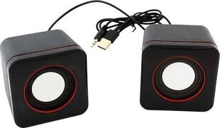 Mini kõlarid 2x3 usb, must hind ja info | Kõlarid | kaup24.ee