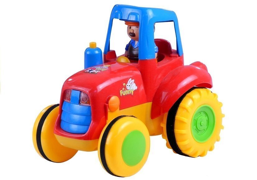 Traktor + haagis beebile цена и информация | Poiste mänguasjad | kaup24.ee