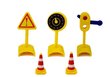 Fooride ja liiklusmärkidega tankla цена и информация | Poiste mänguasjad | kaup24.ee