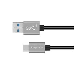 Кабель USB - USB тип C 10 Гбит / с 0,5 м Kruger &Matz Basic цена и информация | Кабели и провода | kaup24.ee