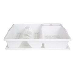 Сушилка для посуды 43X35X9см, белая цена и информация | Столовые и кухонные приборы | kaup24.ee