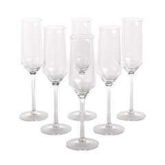 RUBIN Šampanjaklaasid 220ml, 6tk hind ja info | Klaasid, tassid ja kannud | kaup24.ee