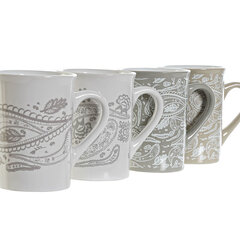 Кружка Mug DKD Home Decor, 11.5 x 8 x 11 cм, 4 шт, 320 мл цена и информация | Стаканы, фужеры, кувшины | kaup24.ee