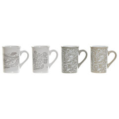 Кружка Mug DKD Home Decor, 11.5 x 8 x 11 cм, 4 шт, 320 мл цена и информация | Стаканы, фужеры, кувшины | kaup24.ee