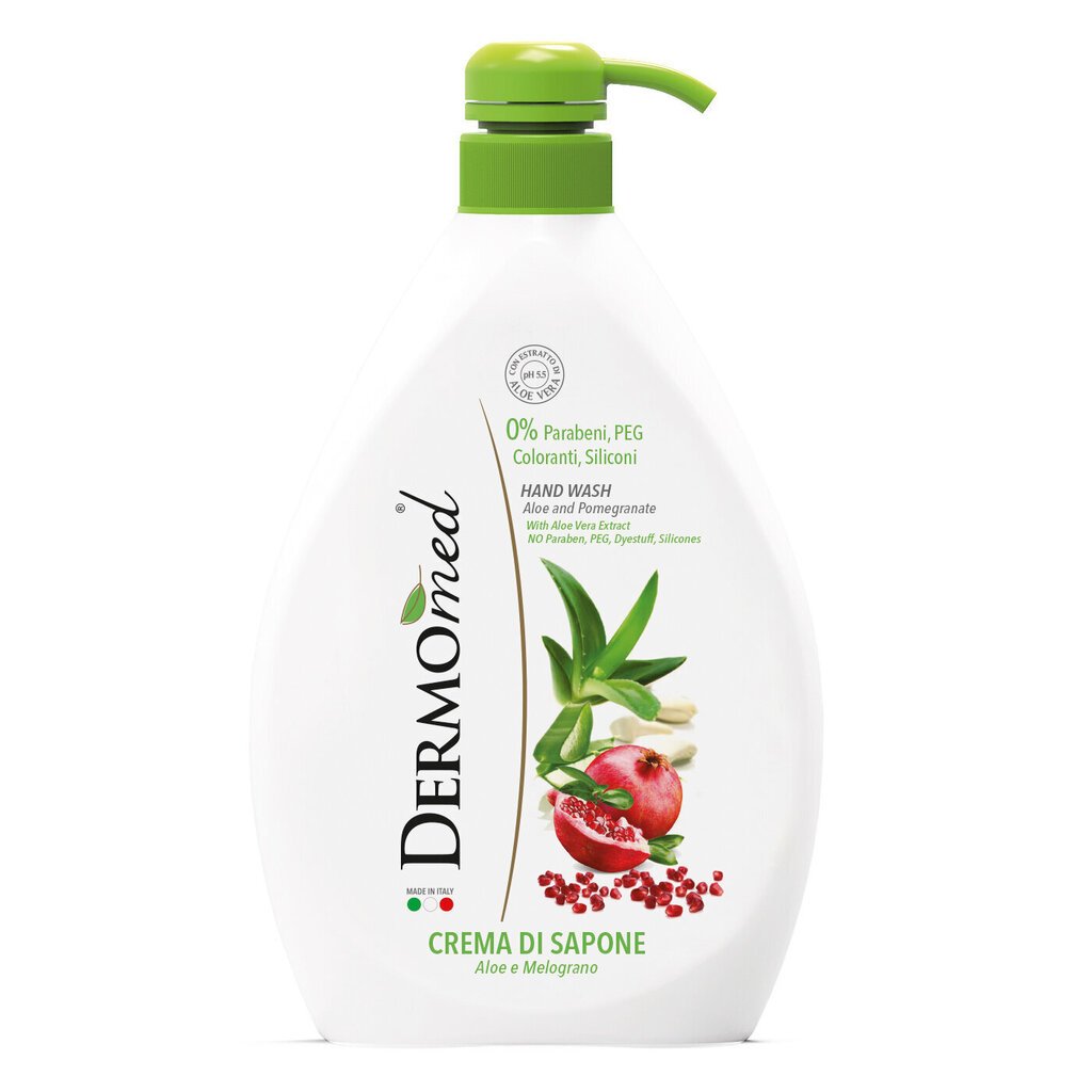 Kreemseep Dermomed HAND WASH Aloe&Pomegranate, 1 l (6) hind ja info | Seebid | kaup24.ee