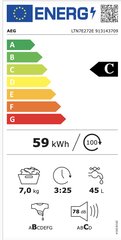 AEG LTN7E272E цена и информация | Стиральные машины | kaup24.ee
