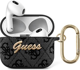 GUA34GSMK Guess 4G Script PC/PU Case for Airpods 3 Grey hind ja info | Kõrvaklapid | kaup24.ee