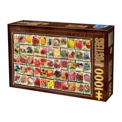 DToys - Puzzle 1000 Vintage Collage Flowers цена и информация | Пазлы | kaup24.ee