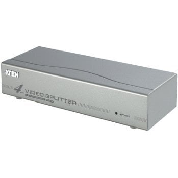 ATEN VS94A 4-Port Video Splitter Video-In 1x HDB-15 Male, Out 4x HDB-15 Female цена и информация | USB jagajad, adapterid | kaup24.ee