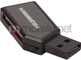Устройство считывания карт памяти Manhattan 24-в-1 SD/MicroSD/MMC USB 2.0. цена и информация | Адаптер Aten Video Splitter 2 port 450MHz | kaup24.ee