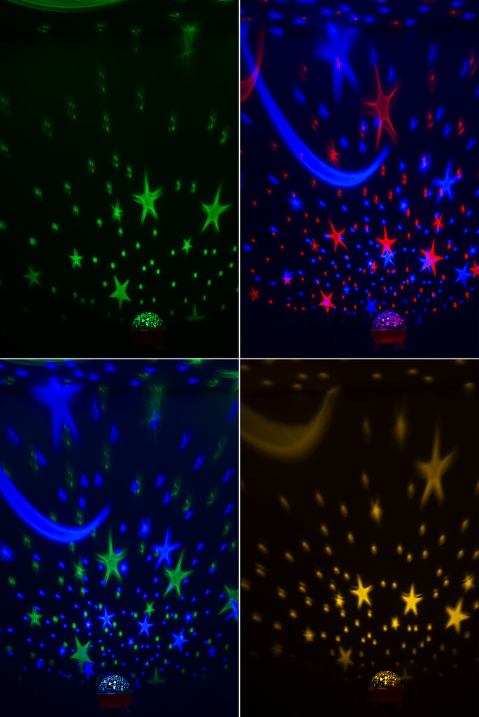 Öölamp 2in1 USB star projektor, roosa hind ja info | Lastetoa valgustid | kaup24.ee