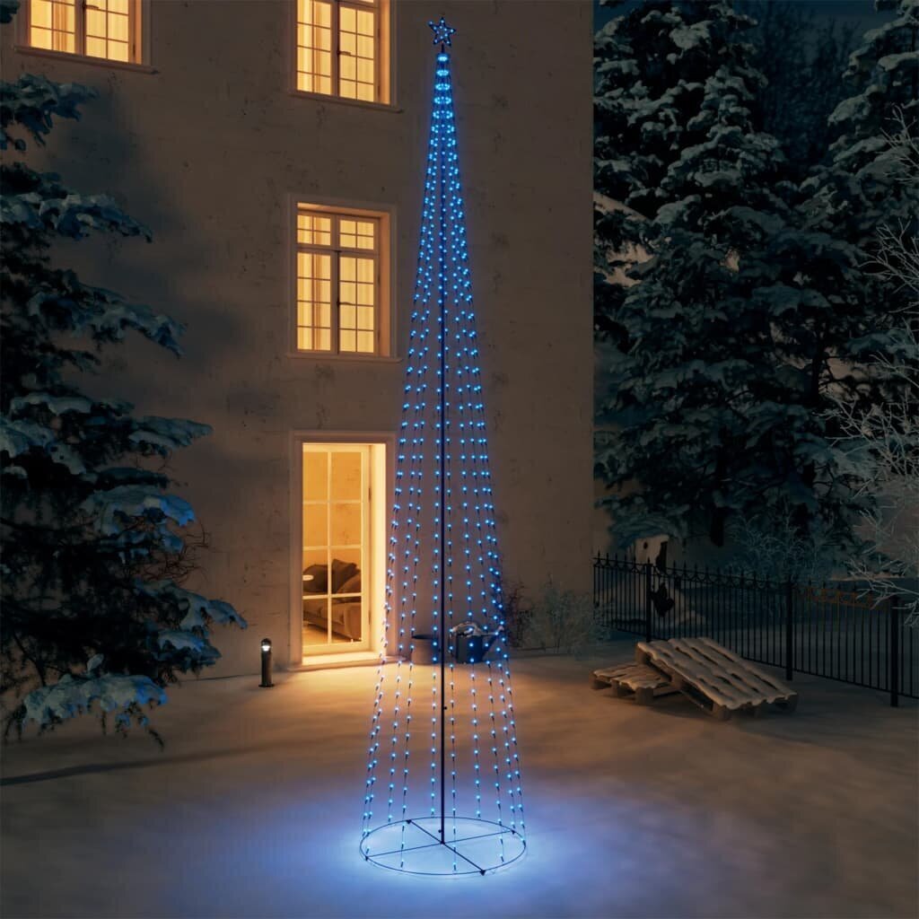 vidaXL koonusekujuline jõulupuu 752 sinist LEDi, 100 x 500 cm hind ja info | Kunstkuused | kaup24.ee