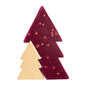Kuldse säraga puidust jõulupuu, 13,5x9,5x2 cm hind ja info | Jõulukaunistused | kaup24.ee