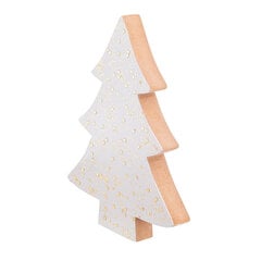 Puidust jõulupuu, 15x12,5x2 cm hind ja info | Jõulukaunistused | kaup24.ee